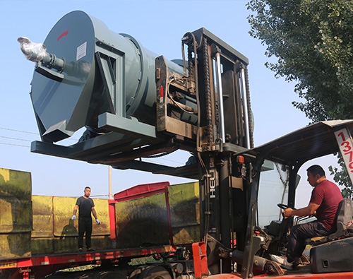 冷渣機設備發貨現場